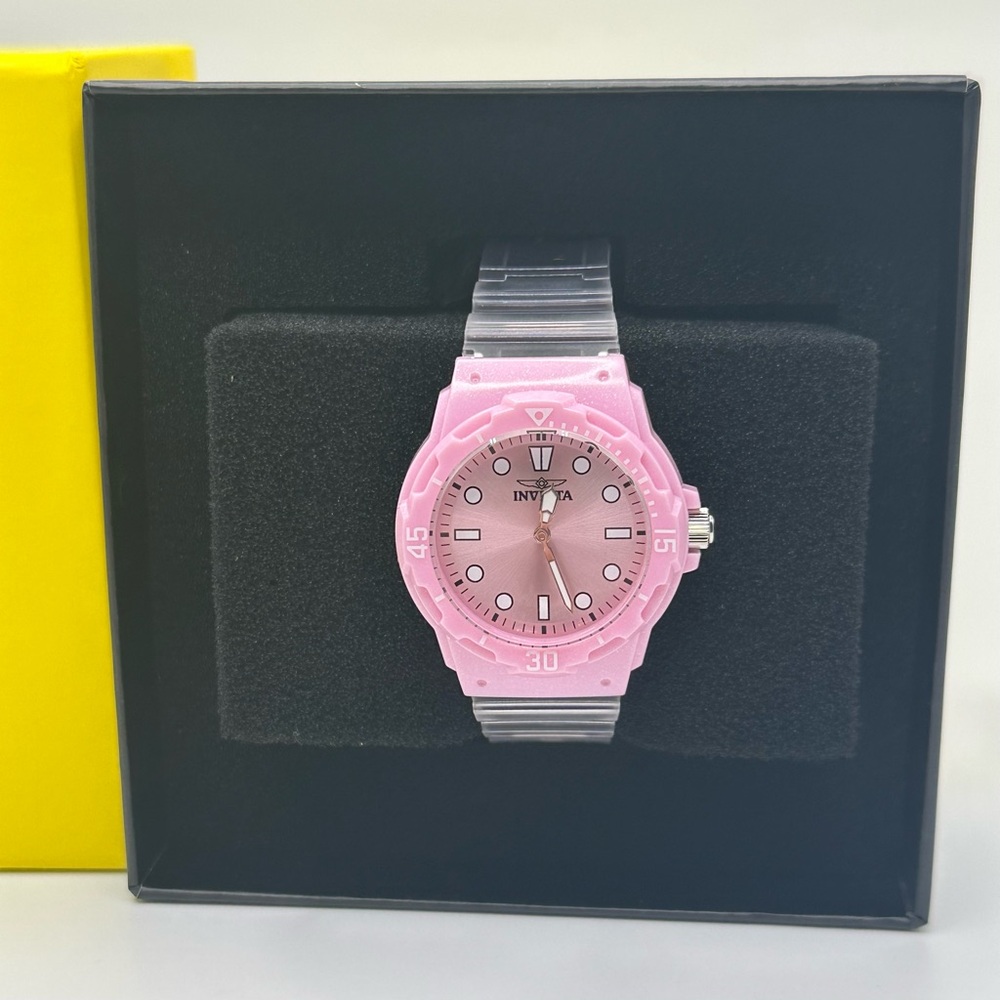 NEW Invicta Celestial Cloud Women's Watch - 35mm, Transparent, Pink (49205)